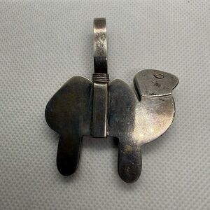 Vintage Erica Hult de Corral Taxco Mexico Sterling Silver Camel Pendant